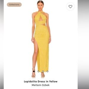 Lepidolite dress in yellow USED ONCE